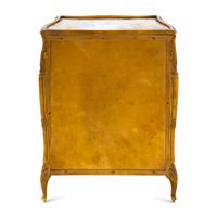 A French Gilt Bronze and Enamel Table Cabinet