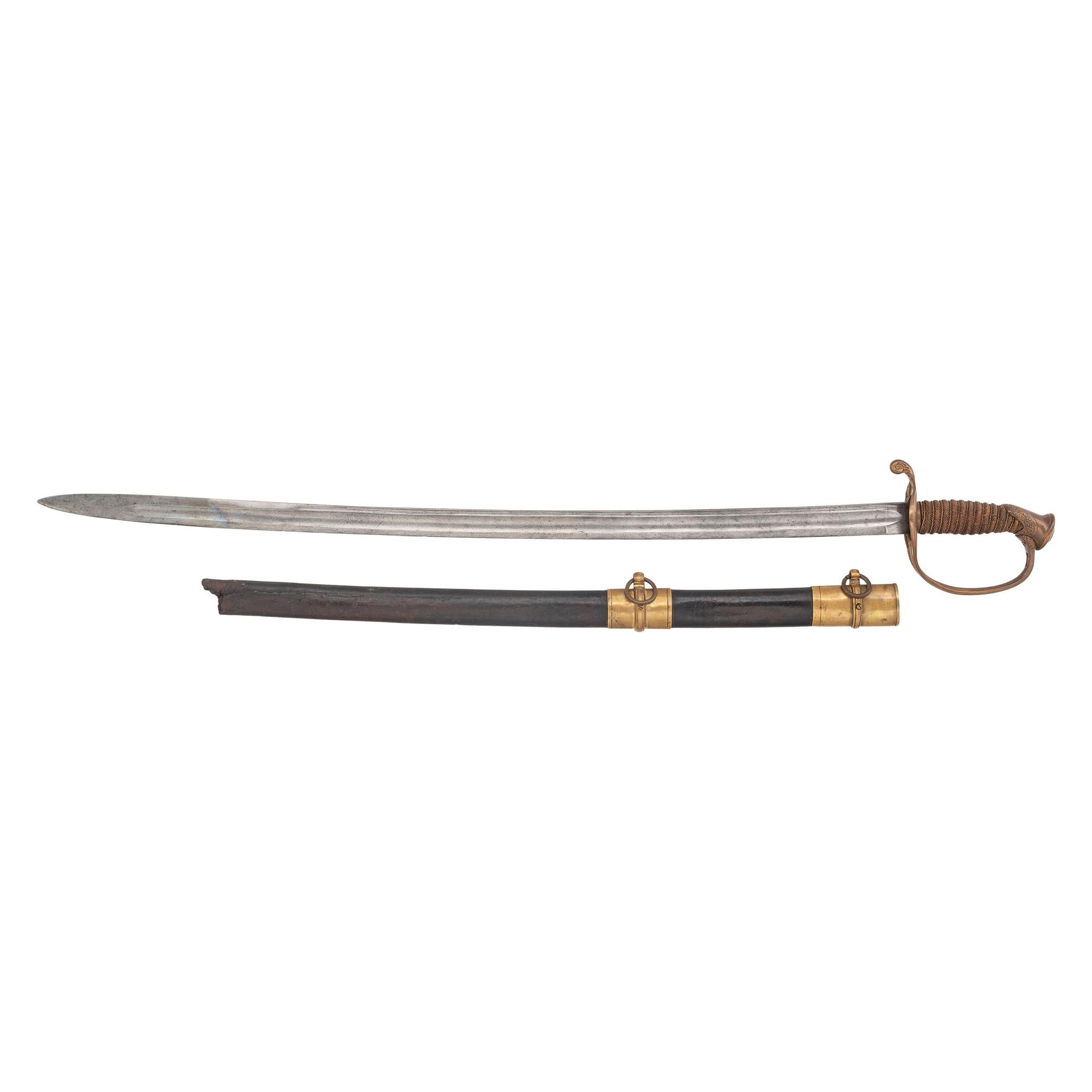 Saurbier Model 1850 Foot Officer's Sword Presented to Lt. J.C. Schoen 8th NY Cavalry & 151 NY Infantry - KIA at Cold Harbor - with CDV