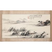 Three Chinese Ink and Color on Paper Paintings — 中國書畫一組三件