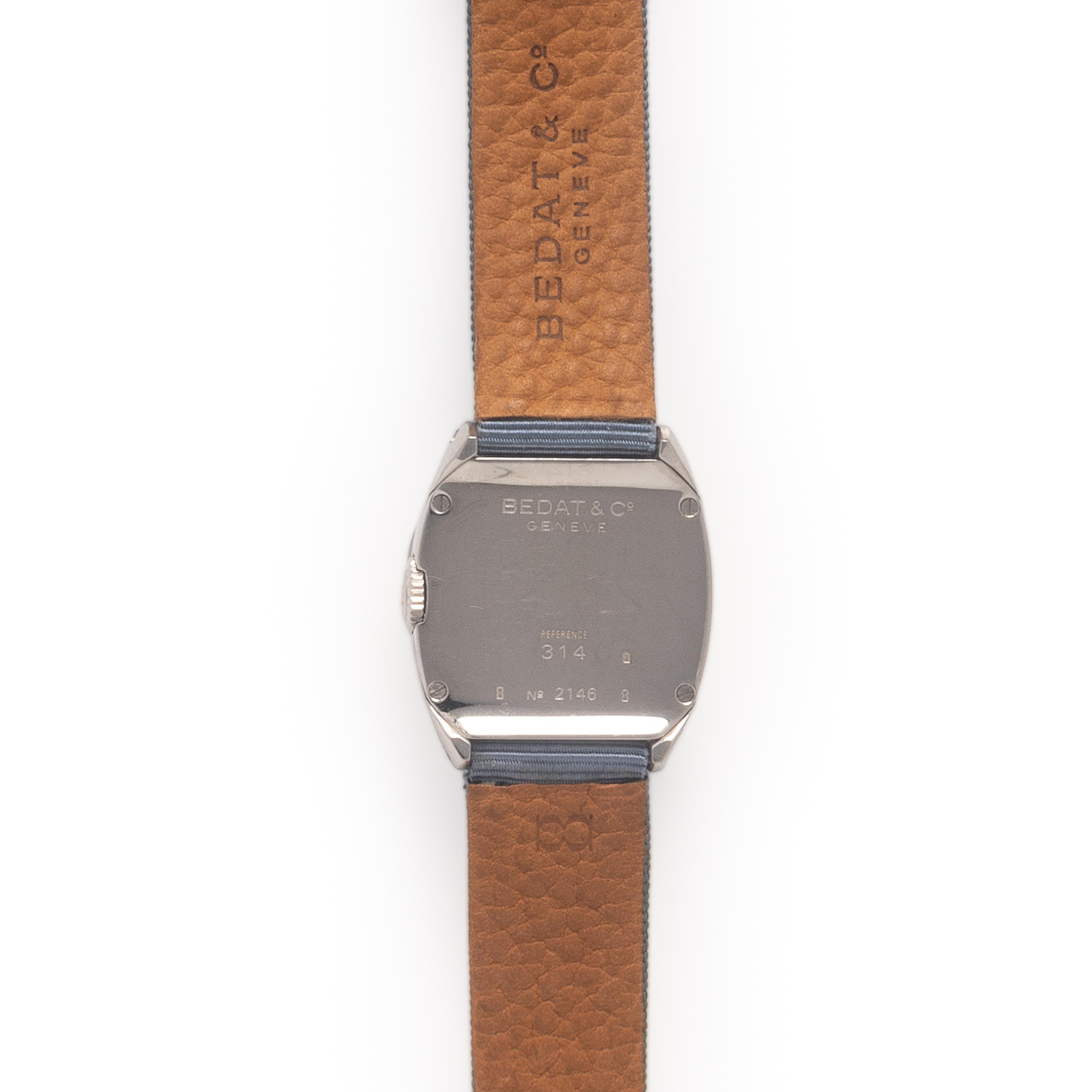 Bedat & Co., Ref. 314, Stainless Steel and Diamond 'No. 3' Date Watch, with Extra Bracelet