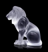 A Lalique Lion Figure