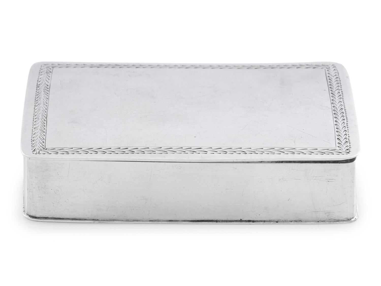 An American Silver Snuff Box