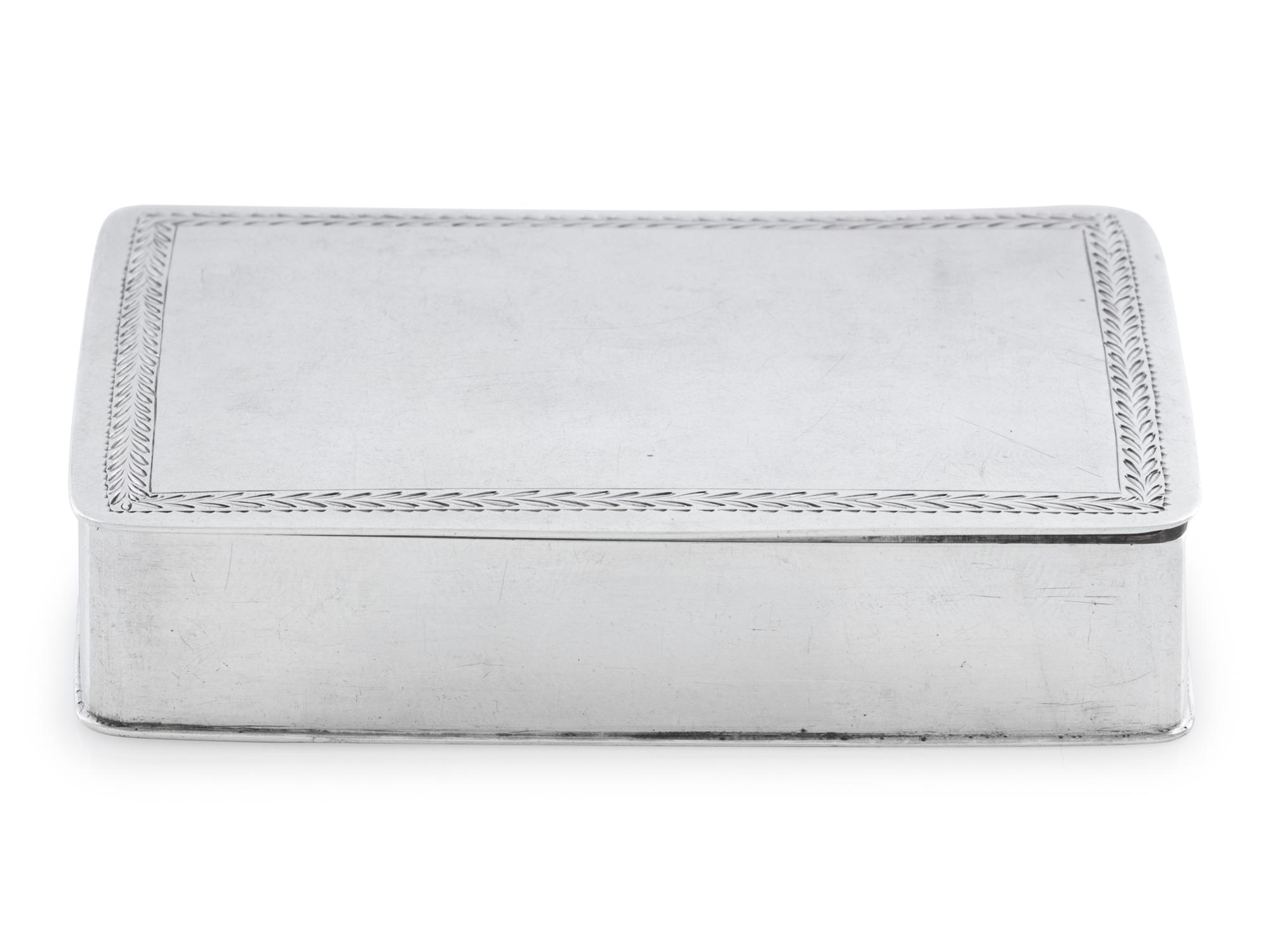 An American Silver Snuff Box