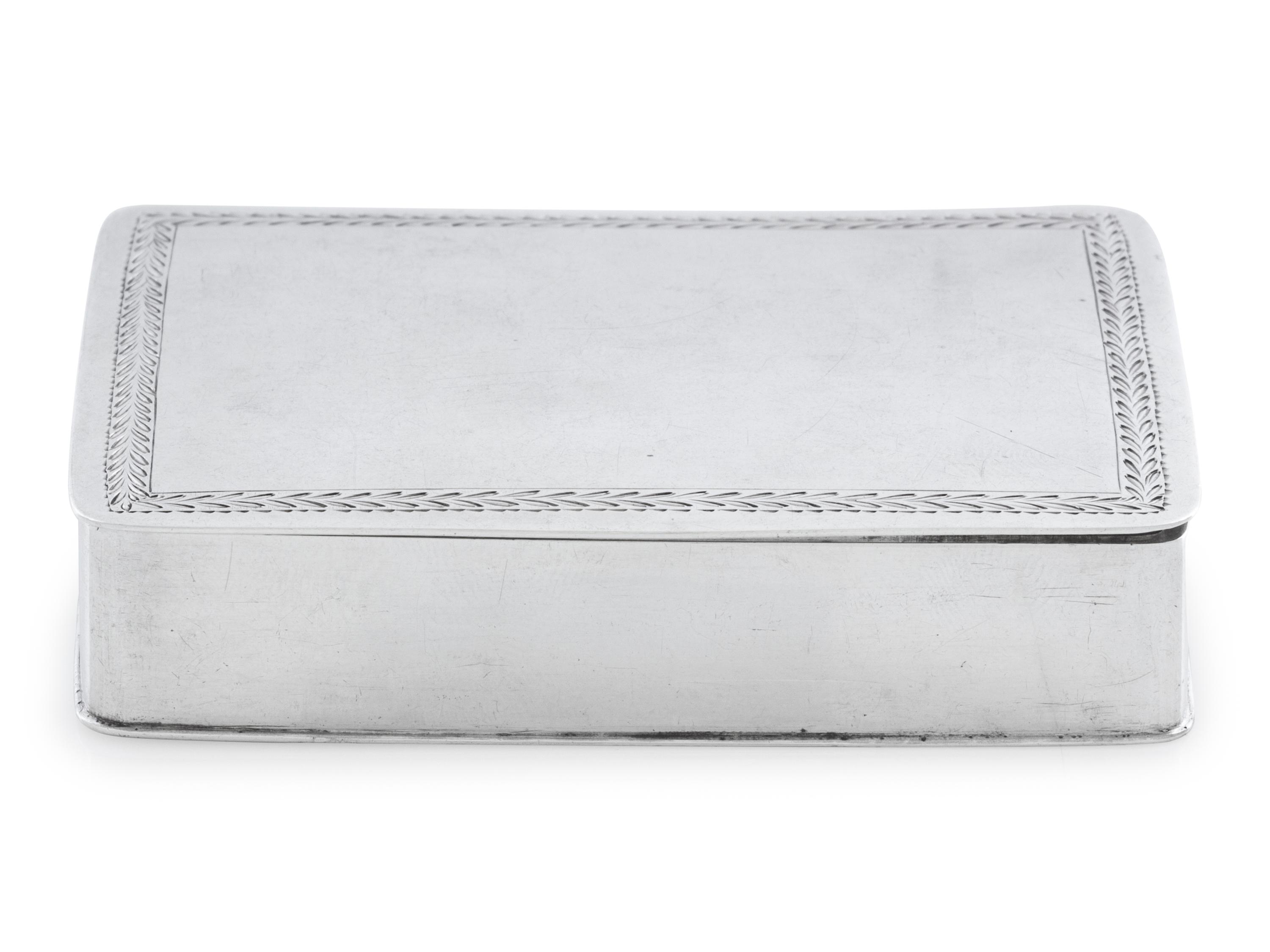 An American Silver Snuff Box