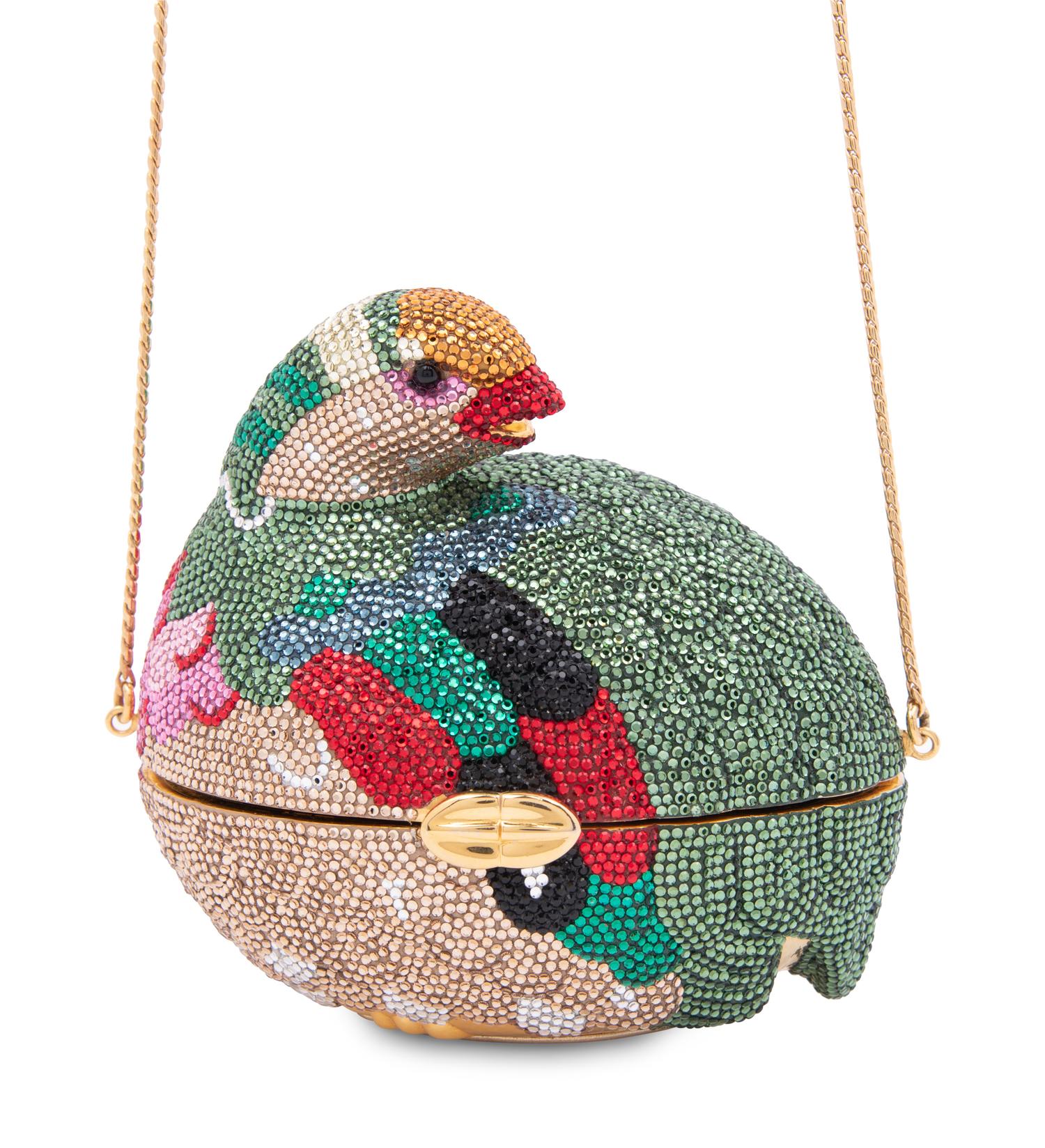 Judith Leiber Grouse Shaped Minaudière