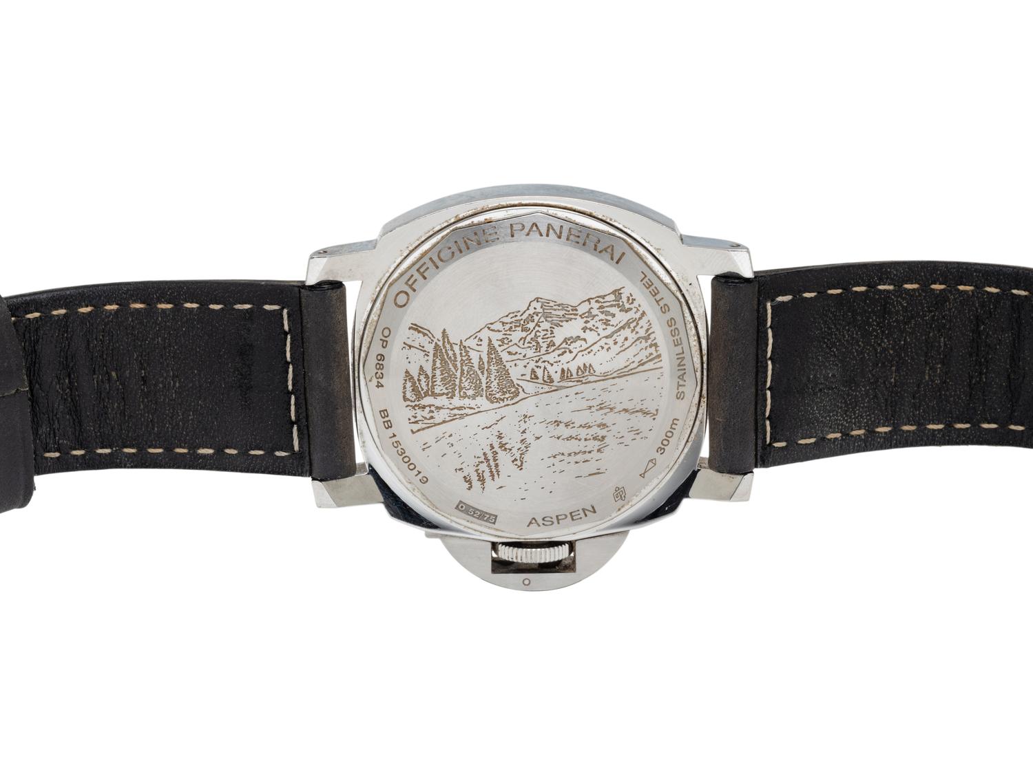 PANERAI, STAINLESS STEEL LIMITED EDITION 'LUMINOR MARINA ASPEN' WATCH