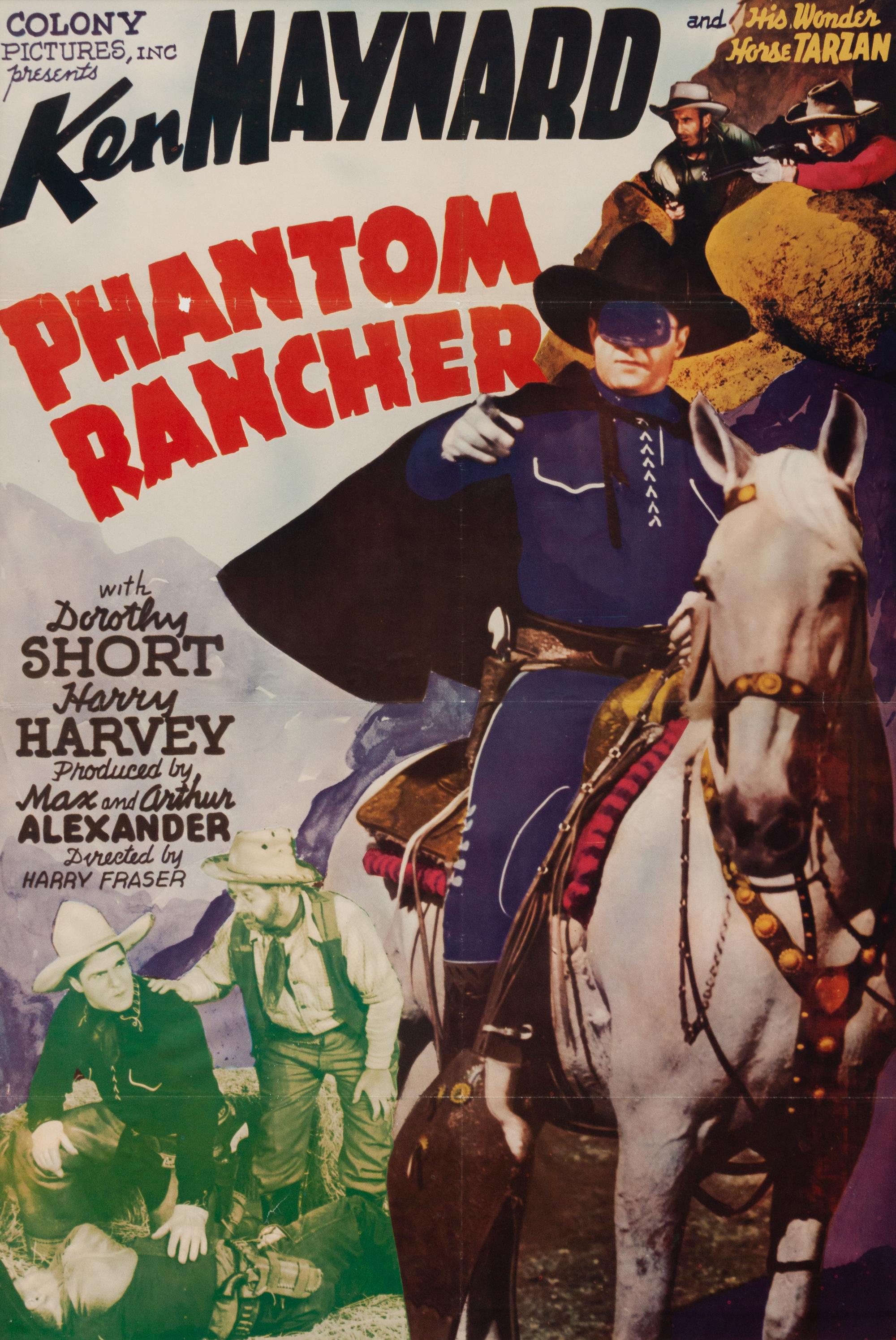 Vintage Movie Poster, Phantom Rancher