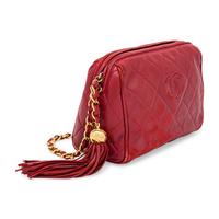 Chanel, Camera Bag in Quilted Red Leather