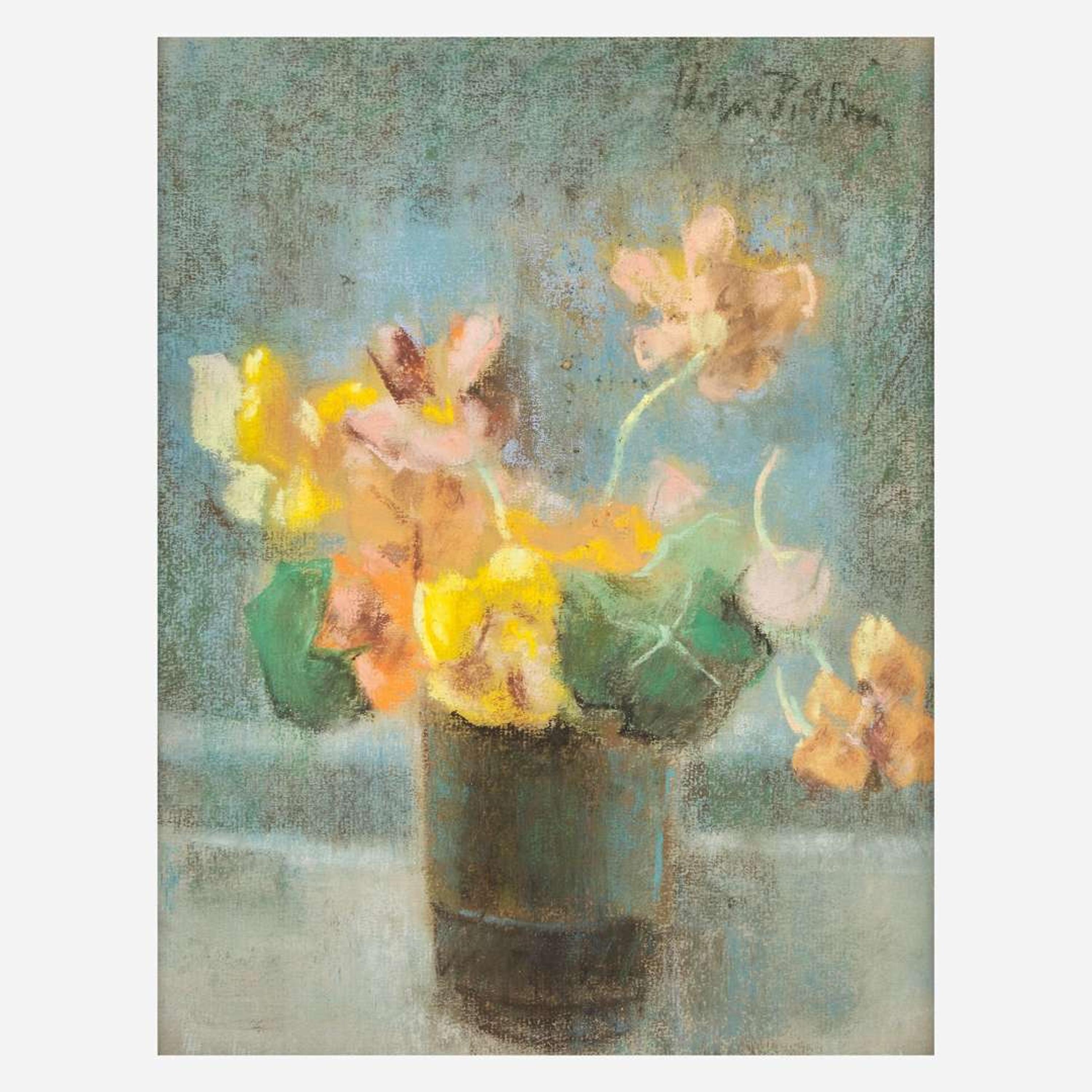 Hobson Pittman (American, 1900-1972) Study for Still Life with Flowers; together with two companions