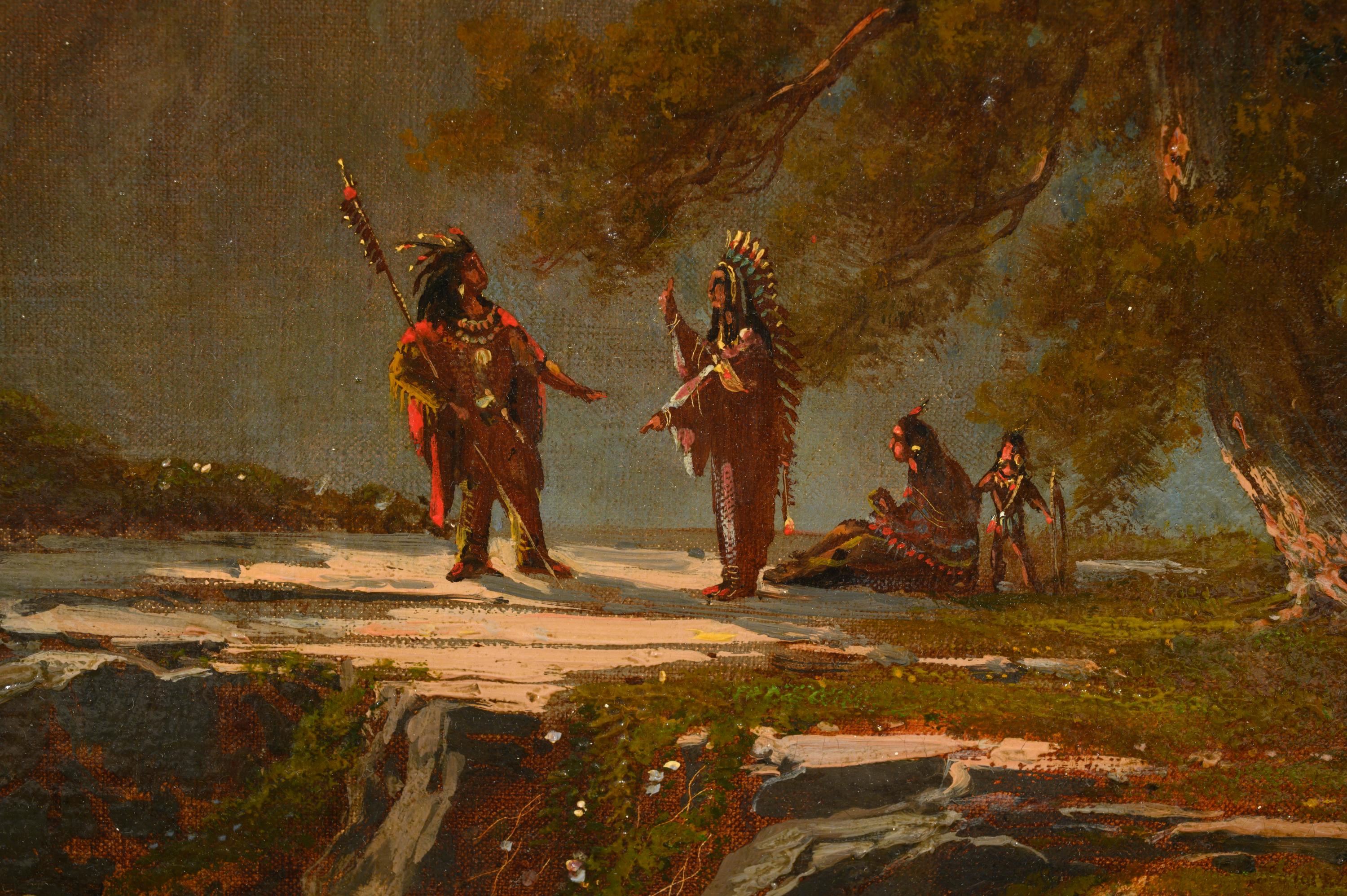 Western Scene with Indians