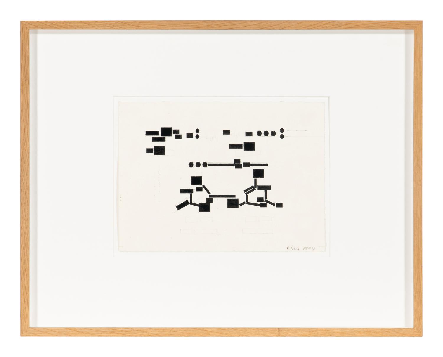 Studies for Unexecuted Sculpture, For Sculpture of Combined Thoughts, 1994 (2 works)