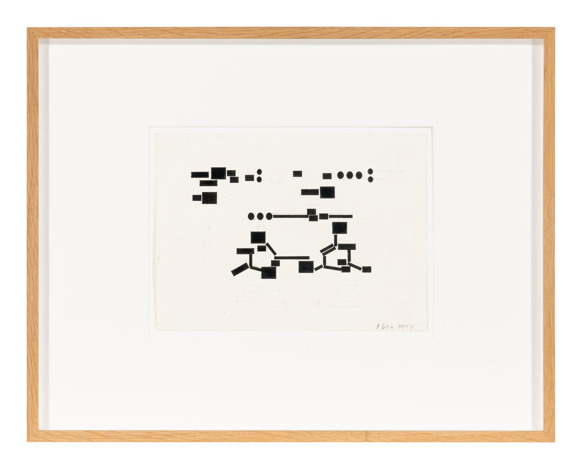 Studies for Unexecuted Sculpture, For Sculpture of Combined Thoughts, 1994 (2 works)