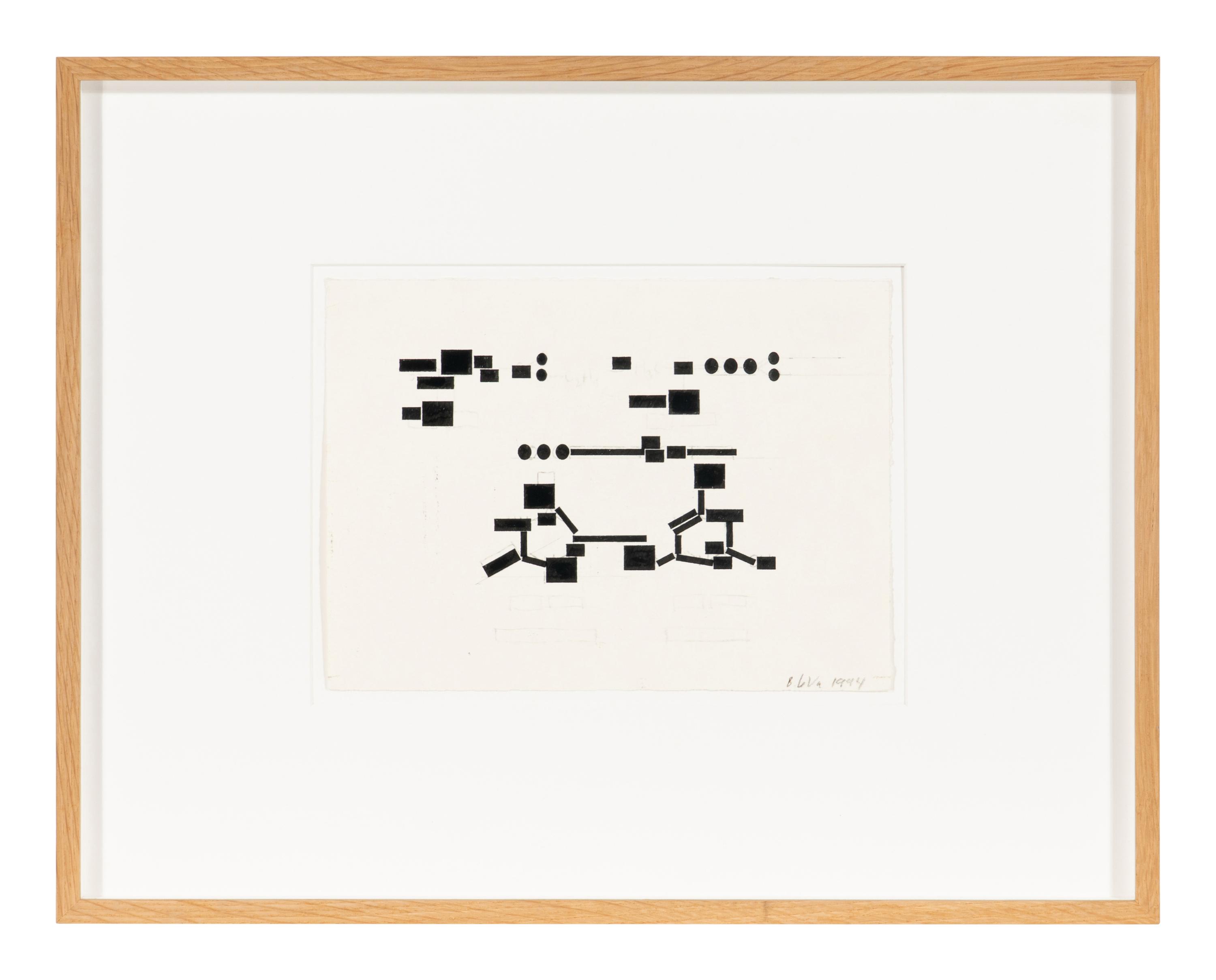 Studies for Unexecuted Sculpture, For Sculpture of Combined Thoughts, 1994 (2 works)