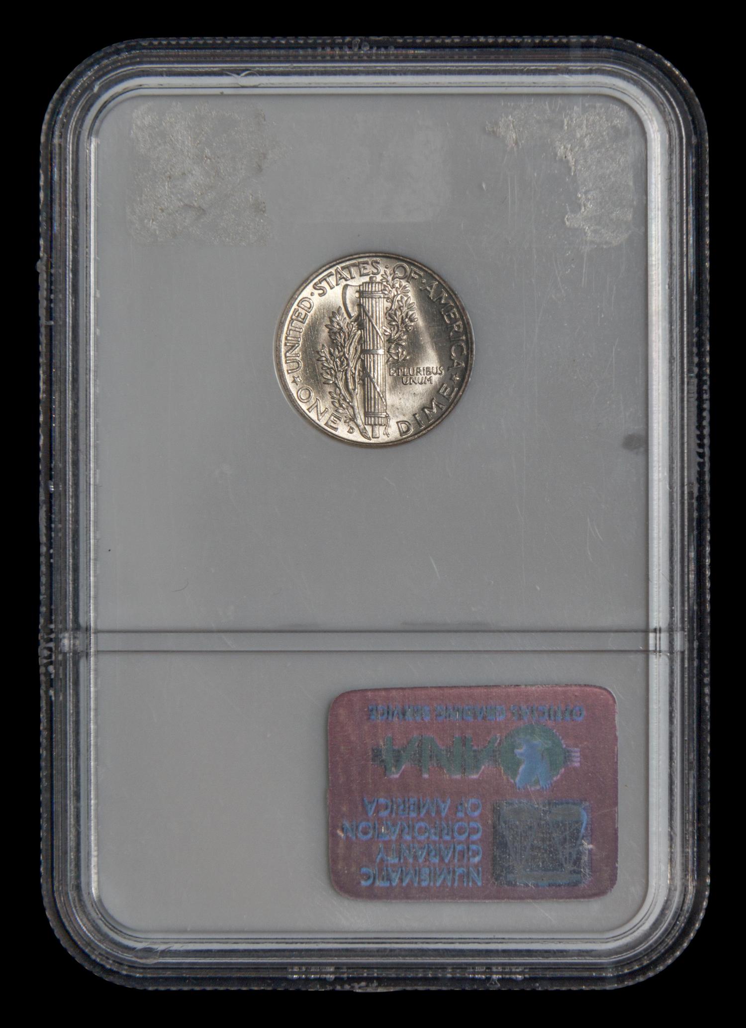 A 1939-D Mercury 10c Coin (NGC MS67)