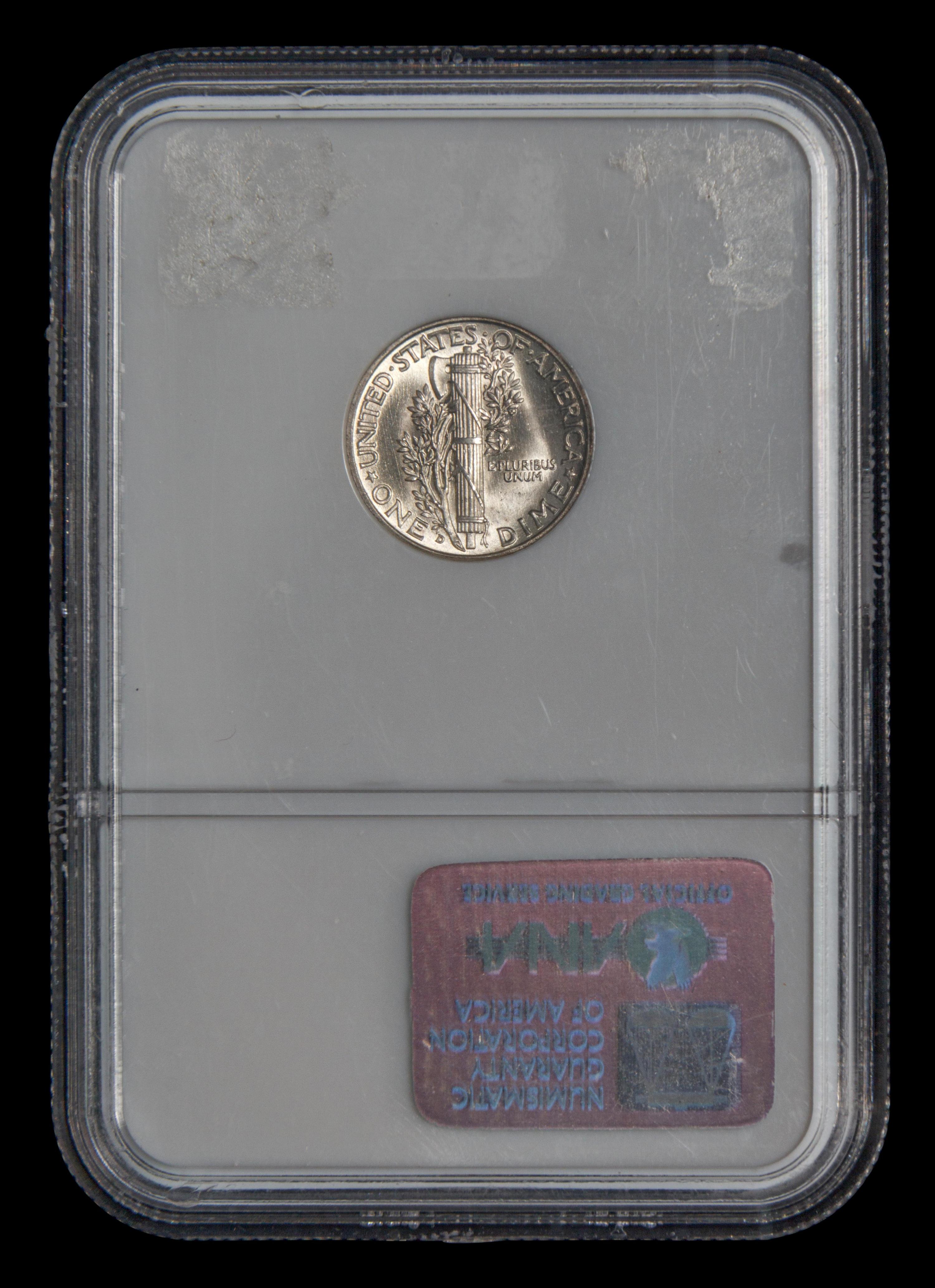 A 1939-D Mercury 10c Coin (NGC MS67)