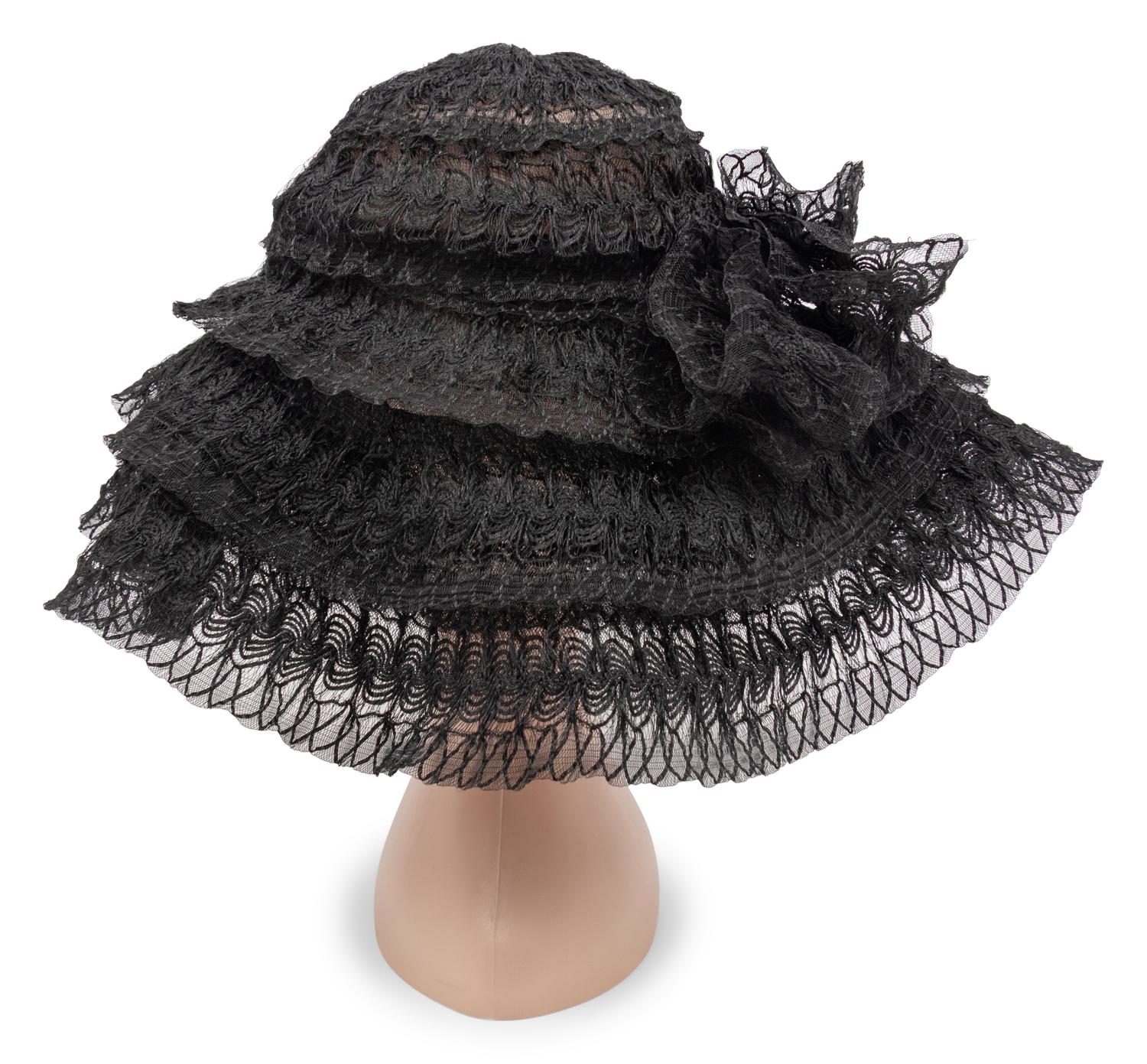 Galanos, Black Lace Hat