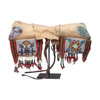 Cree Beaded Hide Pad Saddle