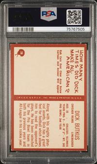 A Group of 1960s Dick Butkus and Gale Sayers PSA Graded Football Cards,