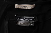 Two Little Black Dresses by Prada and Salvatore Ferragamo