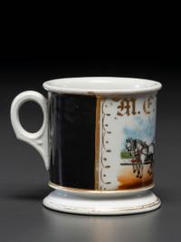 A Furniture Deliveryman's Porcelain Occupational Shaving Mug