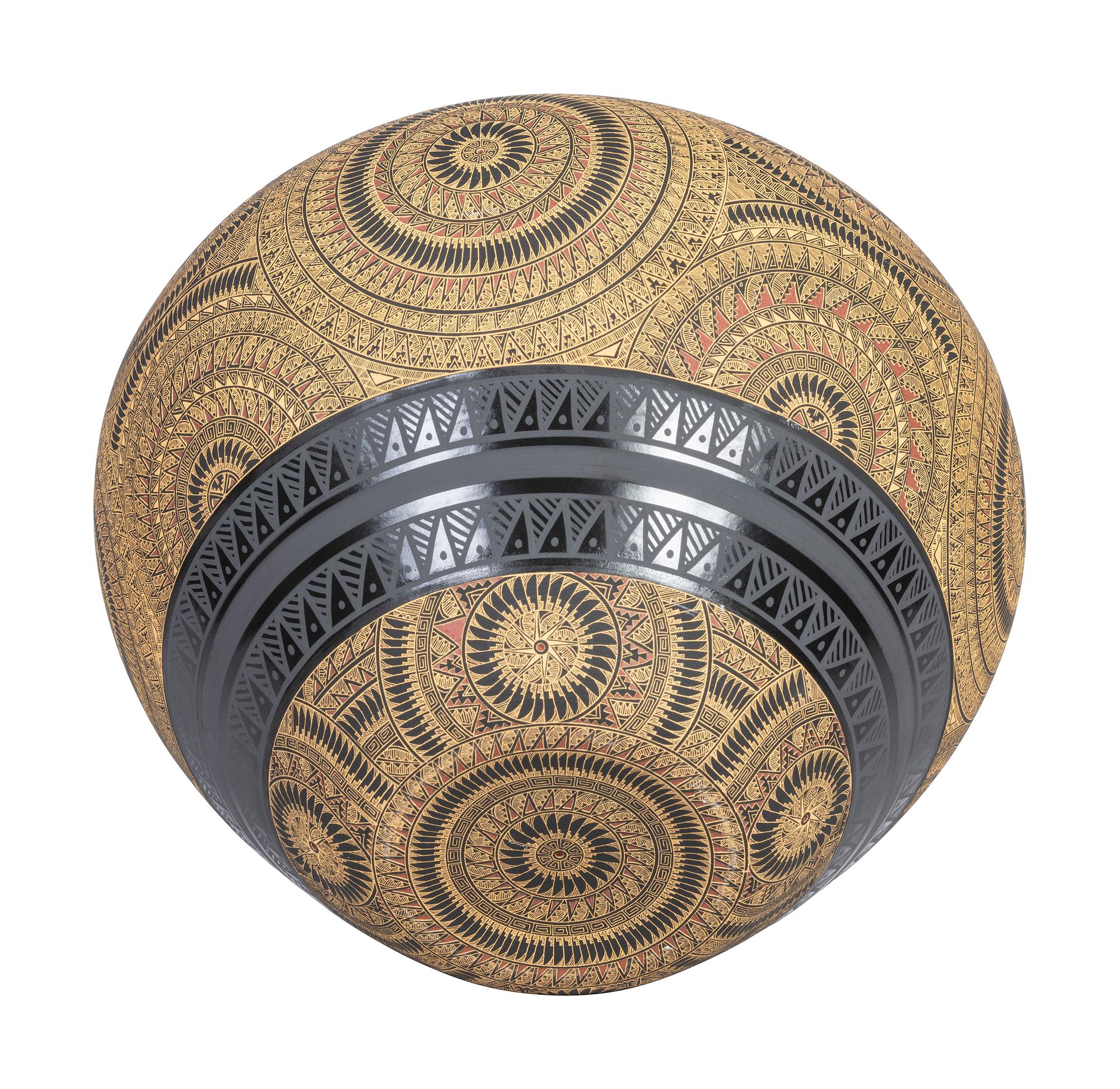 Lidded Pottery Vase
