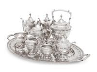 An American Silver Ten-Piece Tea and Coffee Service