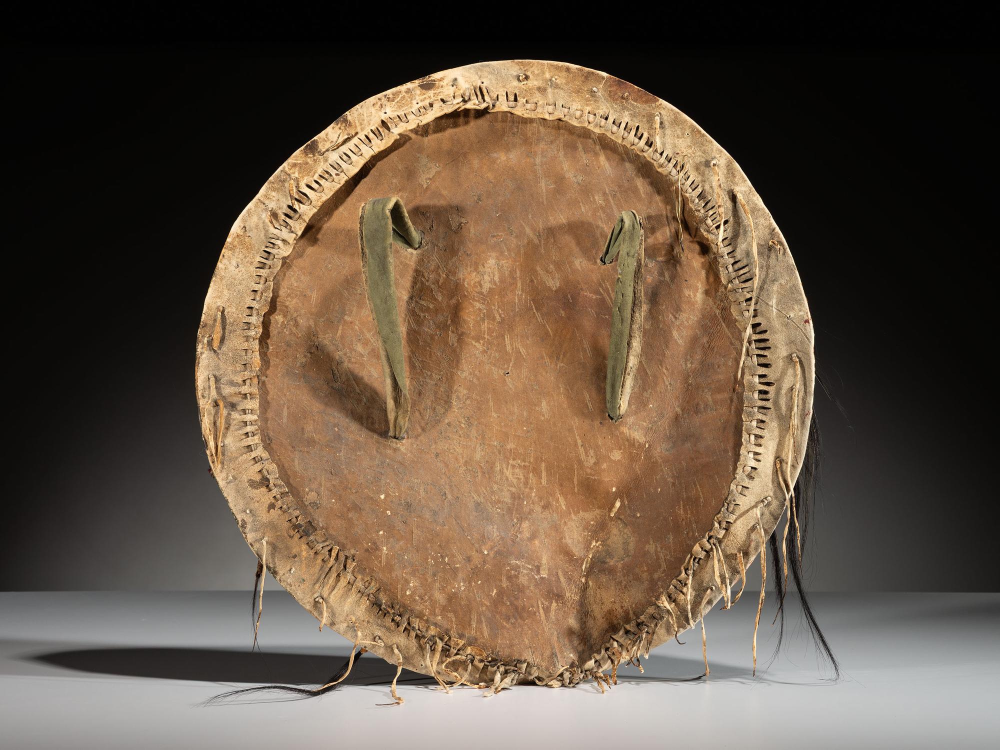 Northern Plains Painted Hide Shield Cover, with Shield
