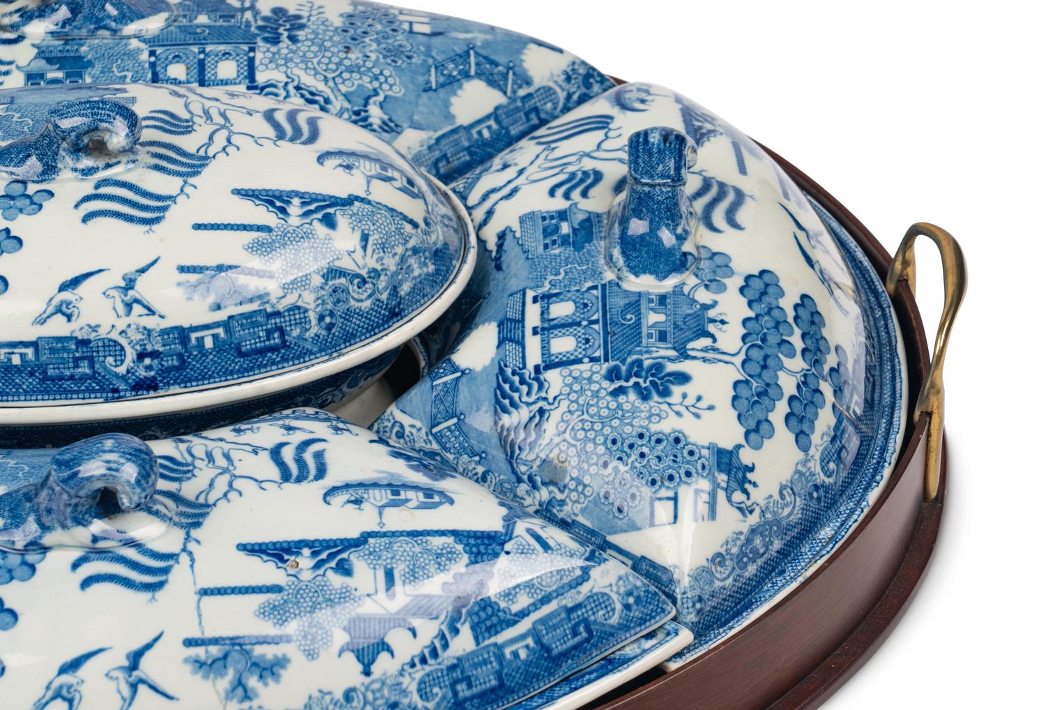 An English Transferware Supper Set