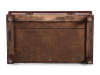 A Federal Red-Painted Cherrywood and Poplar One Drawer Chest