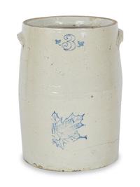 A Stoneware Three Gallon Crock