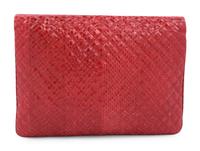 Judith Leiber Quilted Snakeskin Clutch