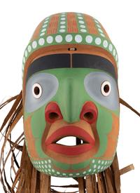 A Bella Coola (Octopus & Human) Mask by Gene Brabant