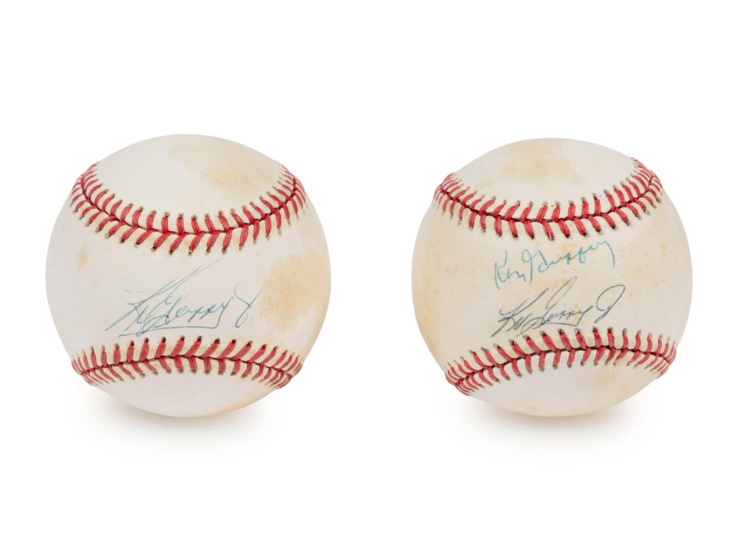 A Group of Ken Griffey Jr. and Sr. Signed Autograph Baseballs (Beckett Authentication Services Certified),