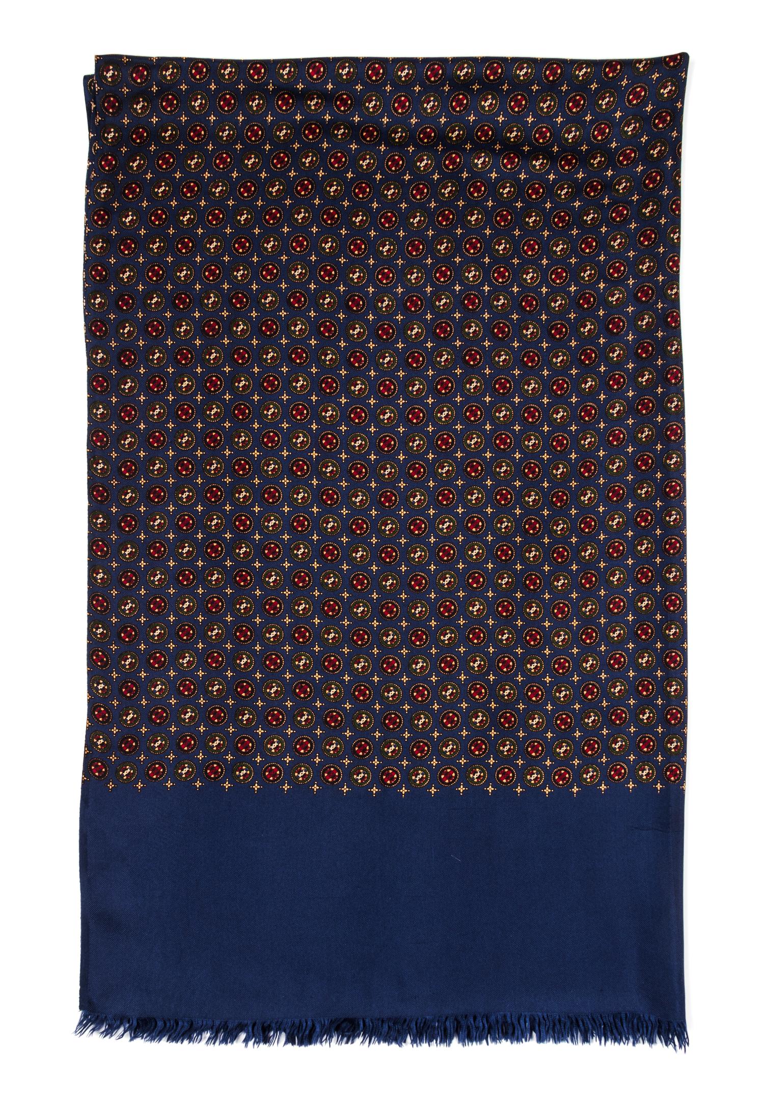 An Hermes Blue Silk Scarf, 36.5"x57.75".