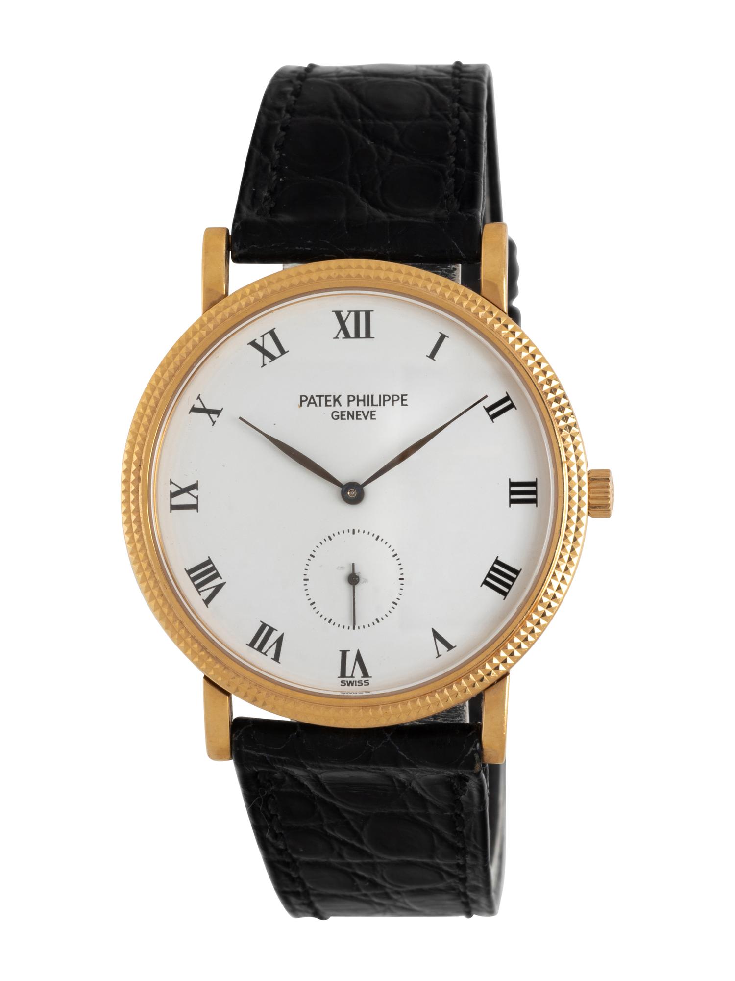 PATEK PHILIPPE, REF. 3919 18K YELLOW GOLD 'CALATRAVA' WATCH