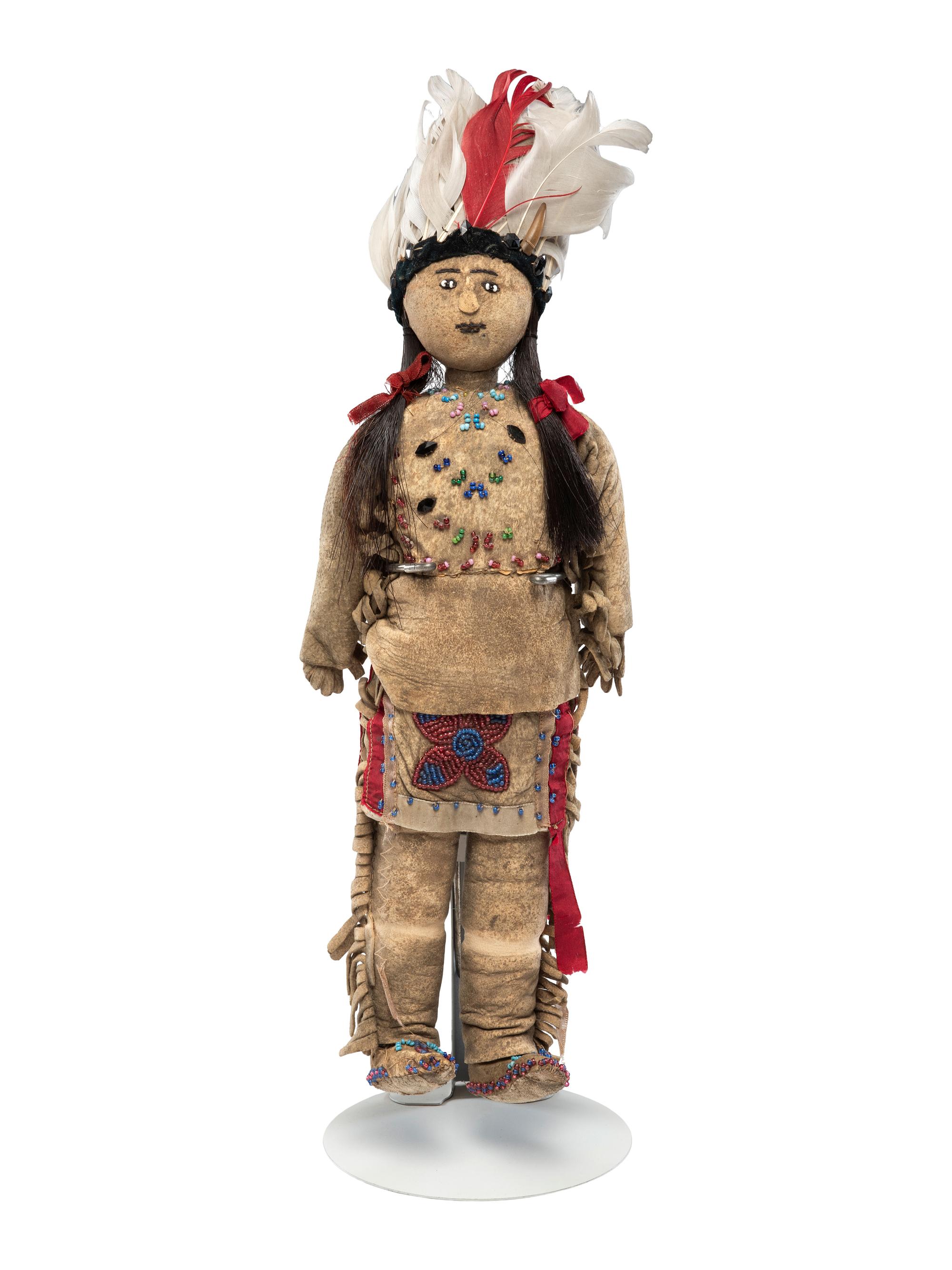 Great Lakes Beaded Hide Doll