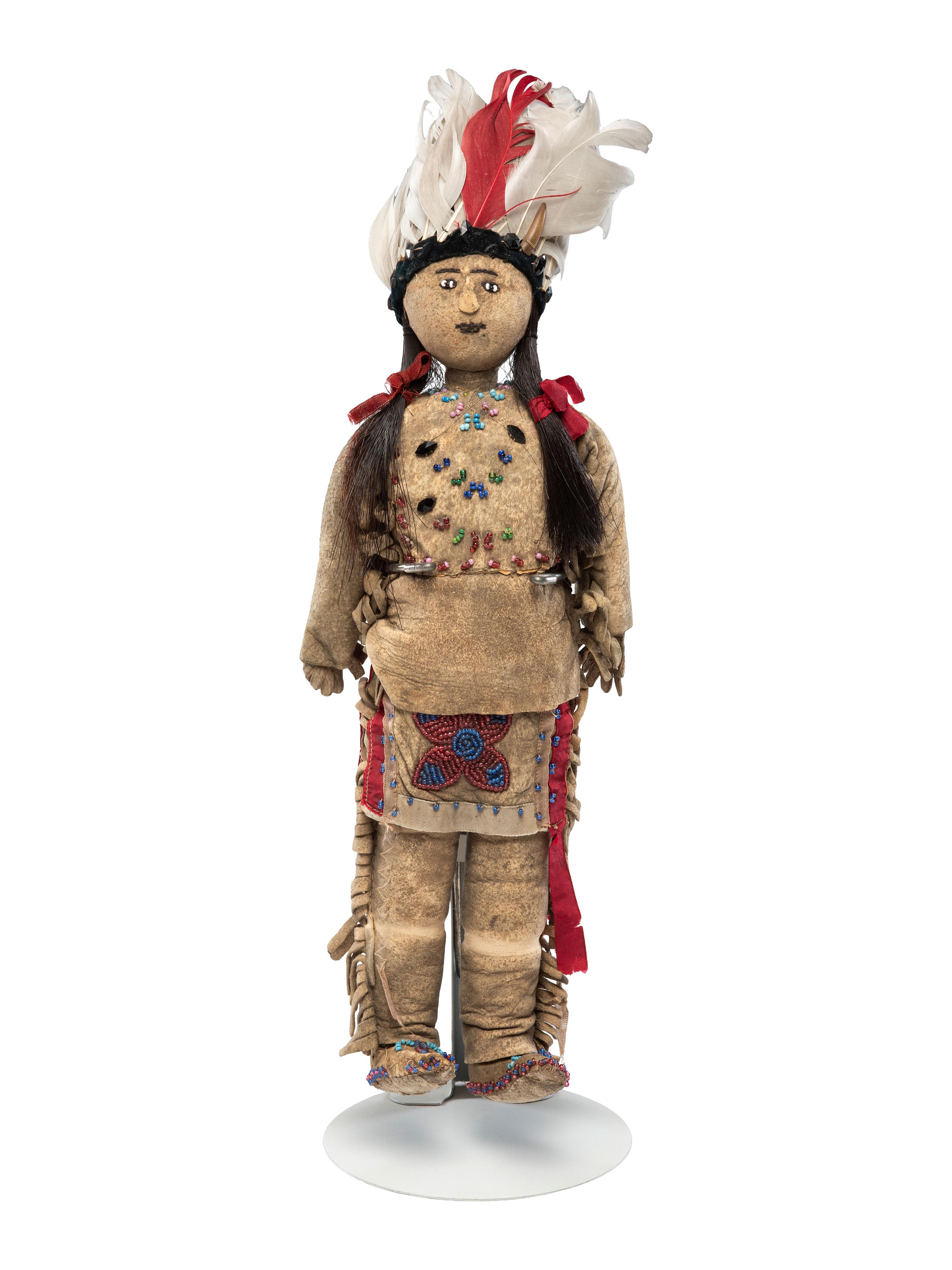 Great Lakes Beaded Hide Doll