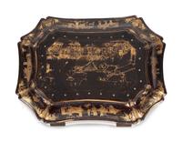 A Chinese Export Lacquer Tea Caddy — 19TH CENTURY