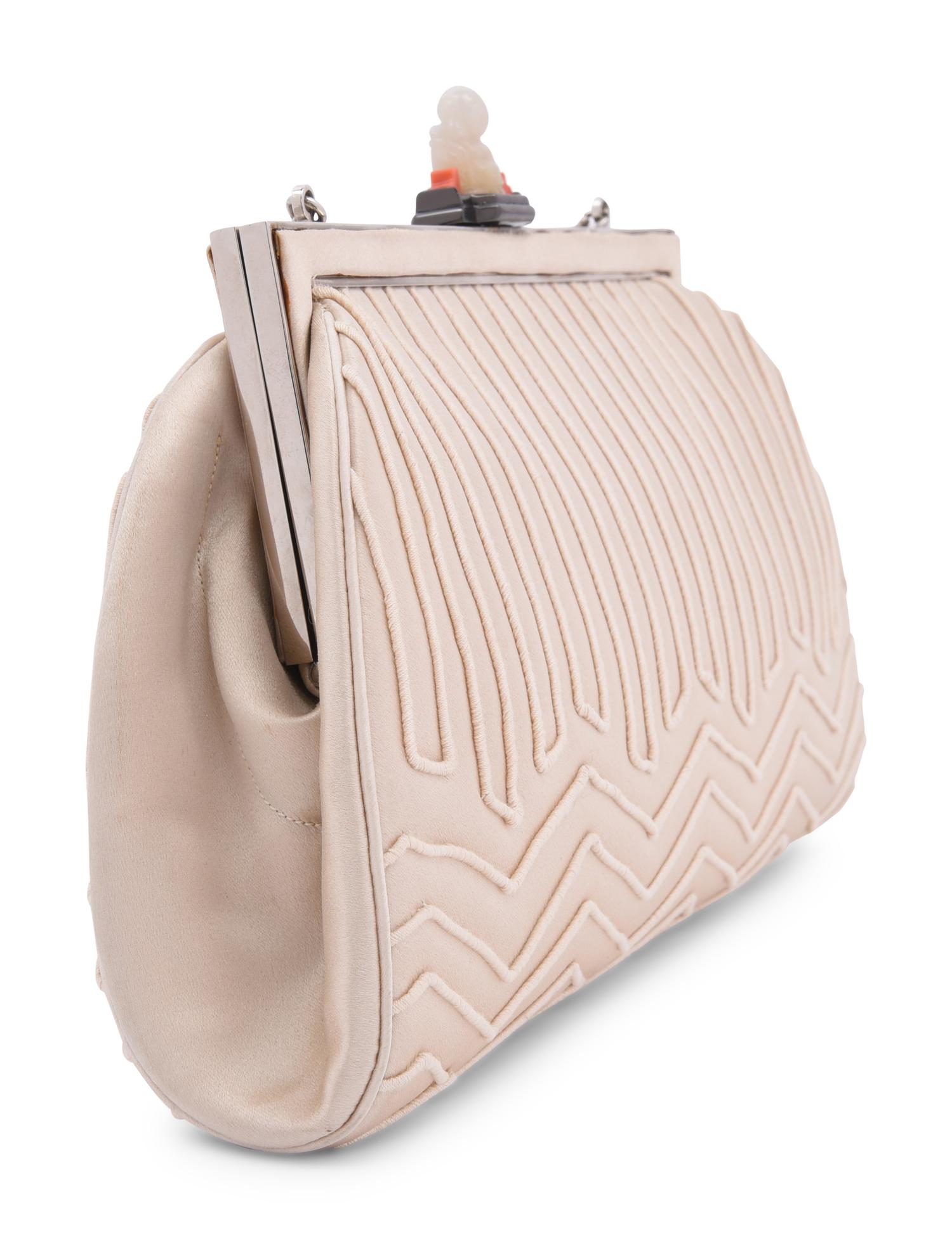 Judith Leiber Satin Frame Bag