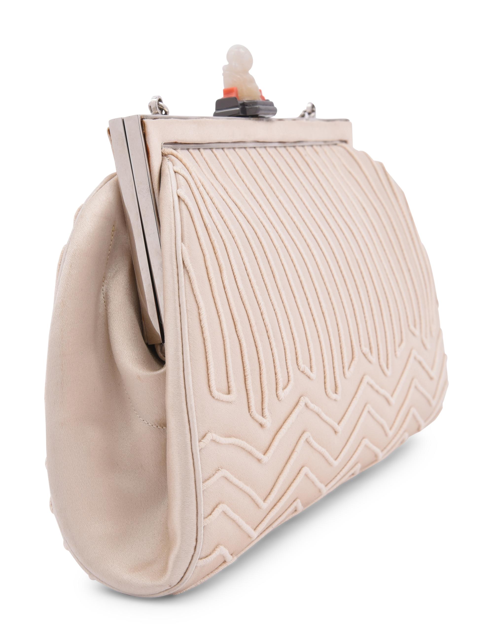 Judith Leiber Satin Frame Bag