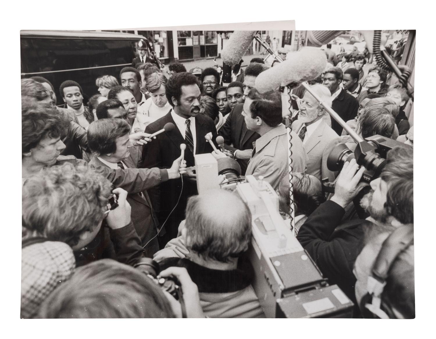 [JACKSON, Rev. Jesse L. (b. 1941 )]. Political ephemera from Jackson's 1984 and 1988 presidential campaigns, comprising: