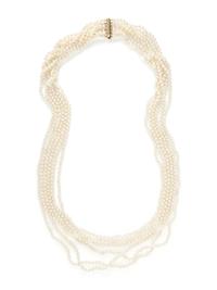 MULTI STRAND CULTURED PEARL NECKLACE