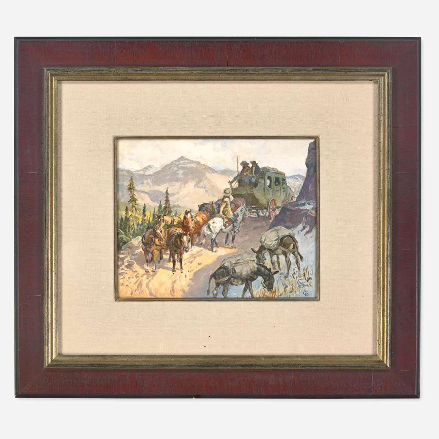 Charlie Dye (American, 1906-1972) The Stagecoach Out of Denver