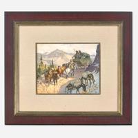 Charlie Dye (American, 1906-1972) The Stagecoach Out of Denver