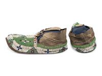 Sioux Beaded Hide Moccasins