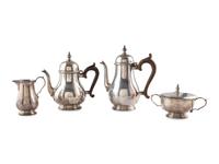 An American Four-Piece Silver Coffee & Tea Set