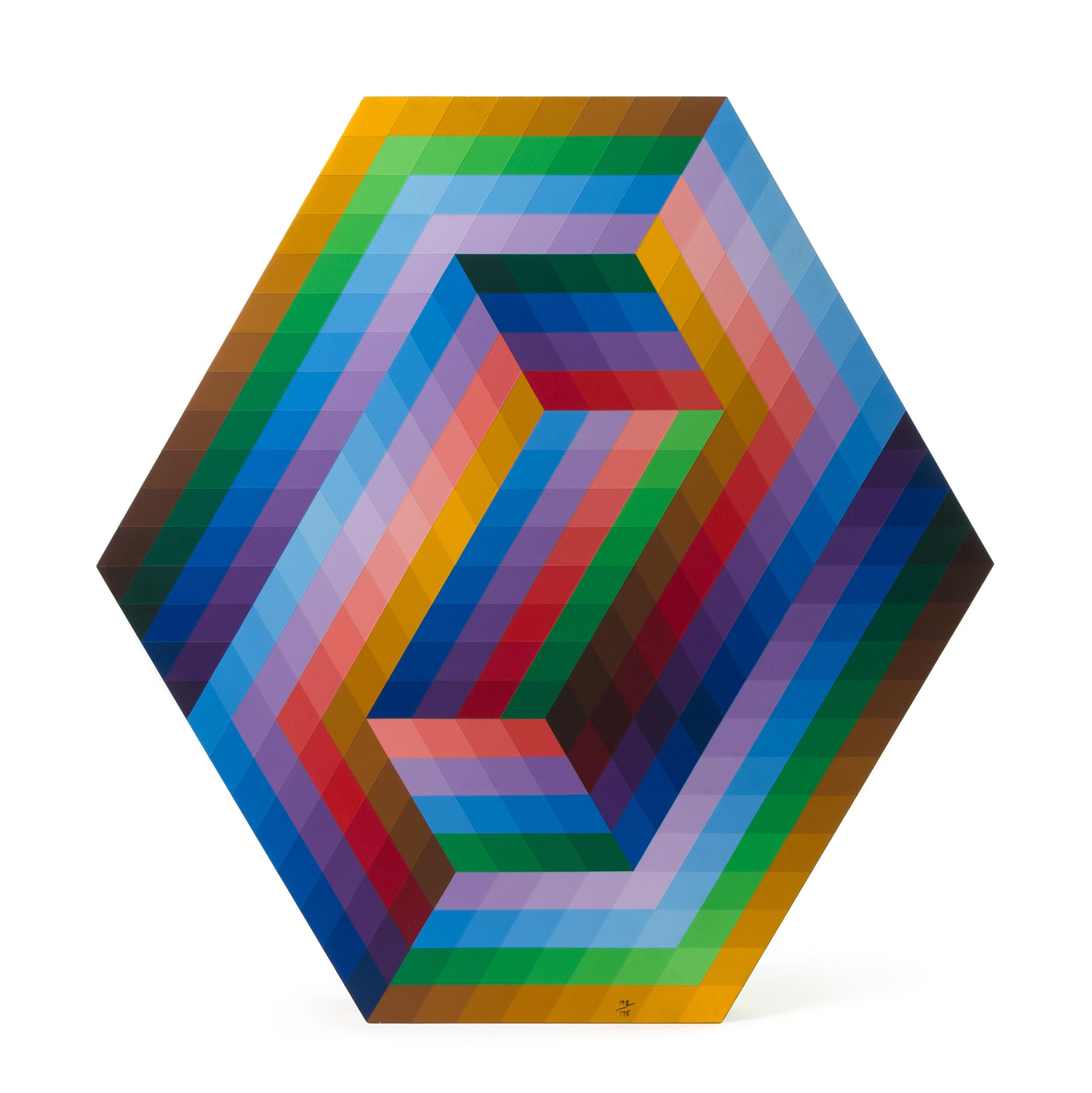 Victor Vasarely, (French/Hungarian, 1906-1997), Kedzi, 1990