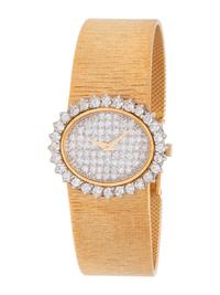 BUECHE-GIROD, 18K YELLOW GOLD AND DIAMOND WRISTWATCH