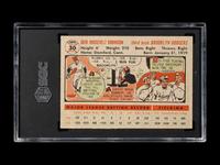 A 1956 Topps Jackie Robinson Gray Back Baseball Card No. 30 (SGC 4.5 VG/EX+)