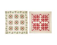 Two Appliqued Cotton Quilts, Pennsylvania, 19th Century